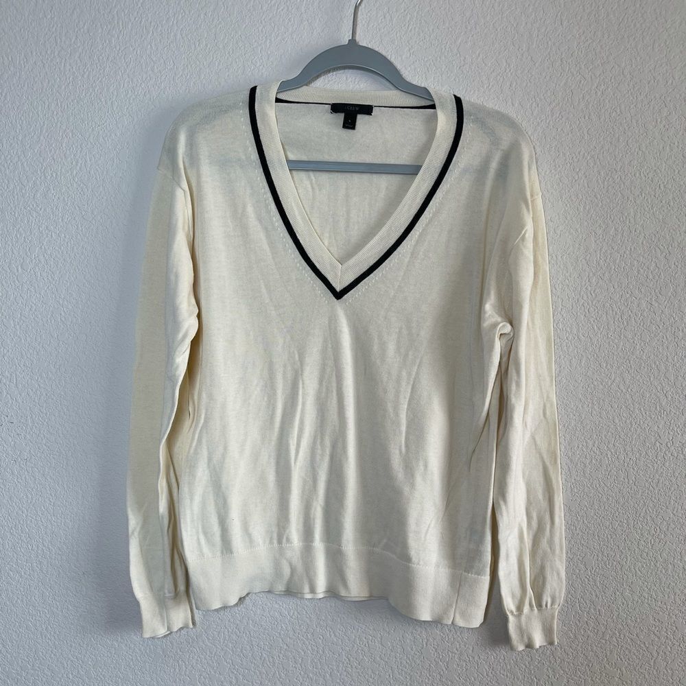 J crew variety v neck sweater